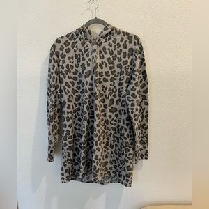 Cuddle Duds French terry hooded cardigan